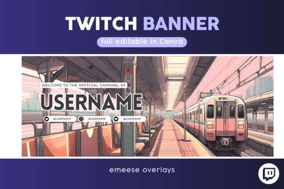 Download Twitch Banner Template Livestream Banner - Livestream Collection