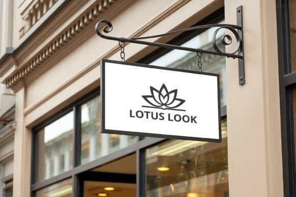 Download Hanging Shop Sign Logo Mockup - Logo mock Collection