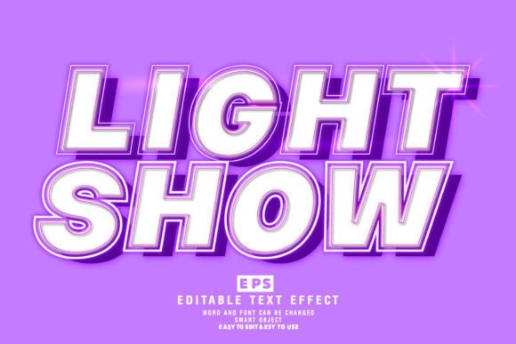 Download Light Show 3d Editable Text Effect Vecto - Light show Collection