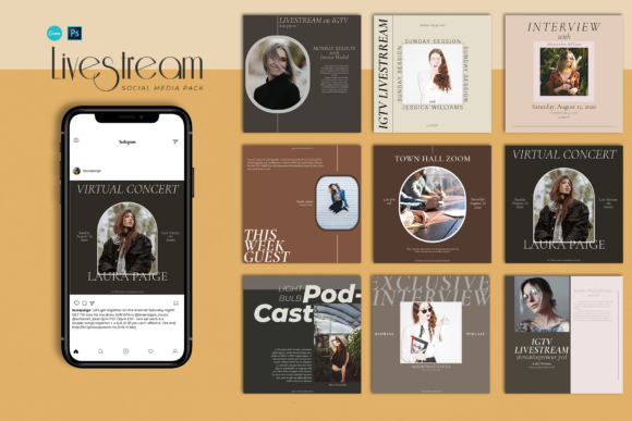 Download Livestream Social Media Pack - Livestream Collection