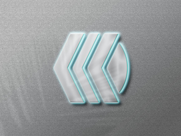 Download 3d Silver Effect Neon Logo Mockup Design - Logo mock Collection