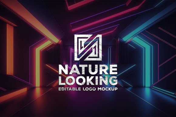 Download Logo Mockup on the Tunnel Background - Logo mock Collection