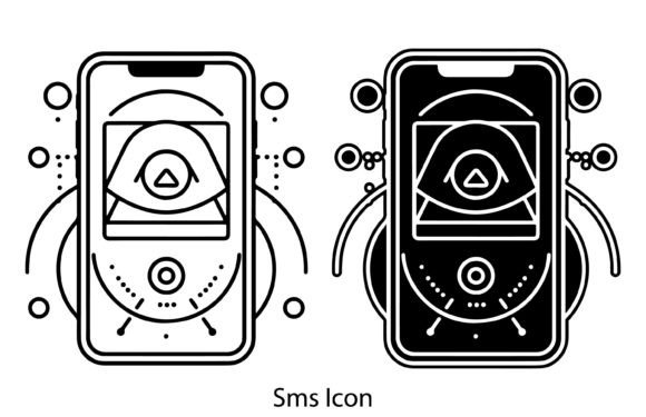 Download Sms Icon Outline Vector Simple Set - Sms Collection