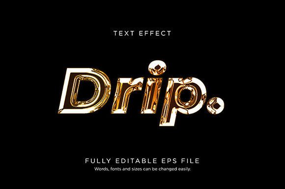 Download Drip Text Effect Font Type Vector - Type Collection