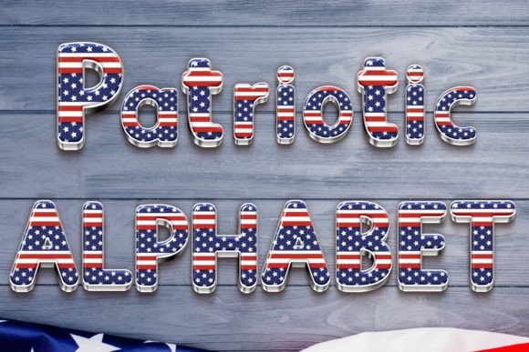 Download Patriotic Alphabet 1-Glossy, Bright PNGs - Glossy Collection