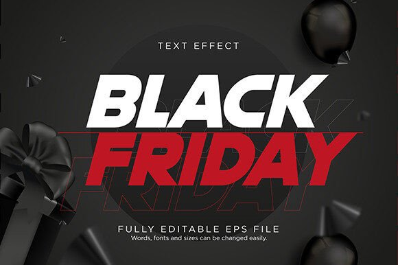 Download Black Friday Text Effect Font Type - Type Collection