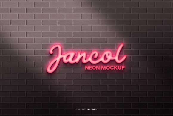 Download Neon Logo Mockup Psd - Logo mock Collection