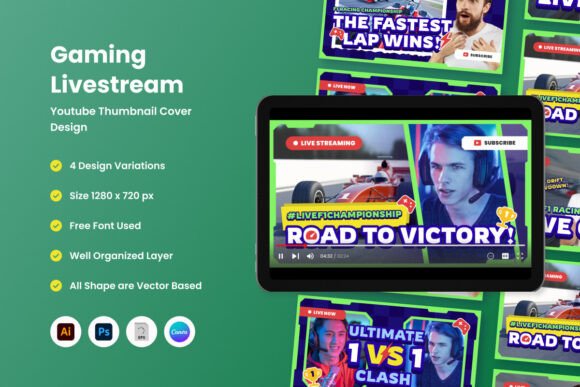 Download Gaming Thumbnail for YouTube Livestream - Livestream Collection