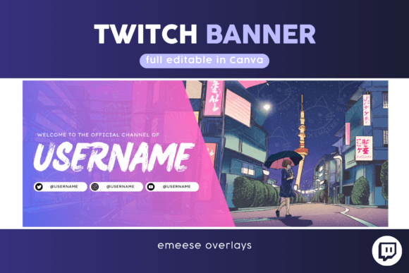 Download Twitch Banner Template Livestream Banner - Livestream Collection