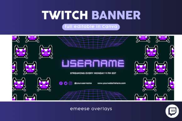 Download Twitch Banner Template Livestream Banner - Livestream Collection