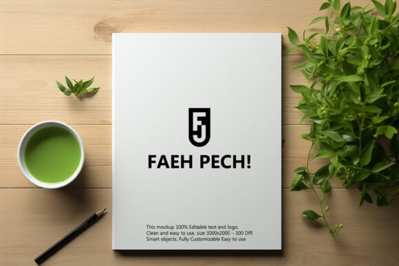 Download Notebook Logo Mockup | Paper Logo Mockup - Logo mock Collection